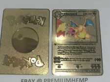 CHARIZARD GOLD METAL CARD picture