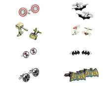 Hot Fashion Men Shirt DC Marvel Groom Super Hero Cuff Links Nice Gift 8-Pack picture