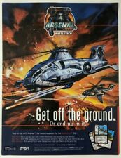 DAMAGED BattleTech TCG Arsenal Print Ad PROMO Art Poster Original Mechwarrior picture