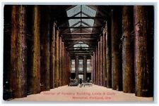 c1930s Interior Of Forestry Building Lewis & Clark Memorial Portland OR Postcard picture