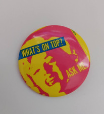 What's On Top? Ask Me Button Badge Lapel Pin picture
