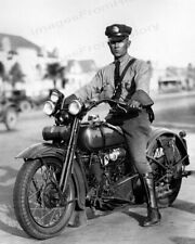 8x10 Print Historic Huntington Beach California Motor Officer 1930's #HBPD picture