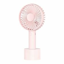 Caynel Portable Mini Handheld Electric Fan 3 Speeds USB Rechargeable Coral Pink picture