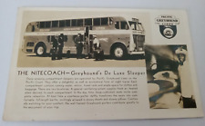 Pacific Greyhound Lines, The Nitecoach - De Luxe Sleeper c. 1950s RPPC Bus Trips picture
