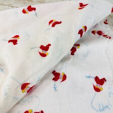 vtg flannel cotton fabric nursery 2 pcs 37