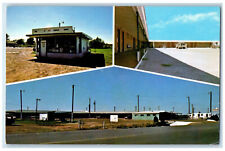 c1960's Laverne Motel Grocery Laverne Oklahoma OK Multiview Unposted Postcard picture