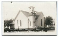 RPPC ME Church in GIBBON NE Nebraska Real Photo Postcard picture