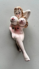 1950's Naughty Naked “Spice Of life” Lady Boobs Salt & Pepper Shakers Japan picture