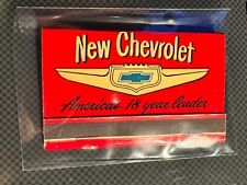 MATCHBOOK - NEW CHEVROLET - AMERICA'S 18 YEAR LEADER - GARNER MOTORS - UNSTRUCK picture