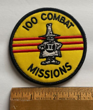 USAF U.S. Air Force  F-4 Phantom II 100 Combat Missions Military Patch picture