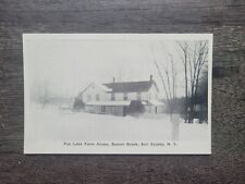 Vintage Postcard White Border Fox Lake Farm House Beaver Brook Sull County NY picture