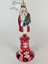 Heartfully Yours Radko YULETIDER 23107 Santa Bell Glass Ornament 116/240 Limited picture