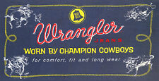 WRANGLER JEANS ADVERTISING METAL SIGN picture