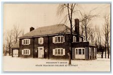 1953 President's House State Teachers College At Buffalo NY RPPC Photo Postcard picture