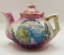 Vintage Niagara Falls Canada Miniature Dragonware Teapot Souvenir picture