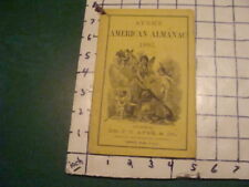 AYER'S AMERICAN ALMANAC -- 1883 -- pages not numbered, complete picture