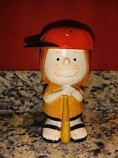 Vintage 1972 Official Peanuts PEPPERMINT PATTY BASEBALL Piggy Bank  Chalk Press  picture