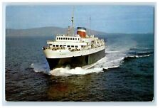 c1950's MV Bluenose Steamer Heading Scotia Leaves Frenchmans Bay ME Postcard picture