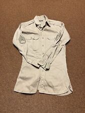 WW2 US Khaki Tan Army Regulation Officer Shirt picture