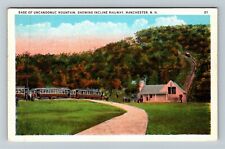 Manchester NH-New Hampshire, Incline Railway Cars, Passengers Vintage Postcard picture