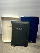 Holy Bible Concordance Revised World Publishing Vintage 1962 Zipper Red Edge USA picture