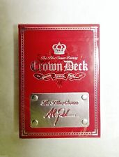 Rare Crown Deck Red Luxury Playing Cards 1st edition 2013, Signed, Out of print picture