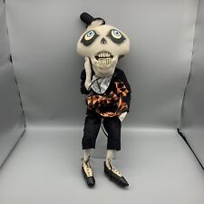 Joe Spencer Halloween Albagore Skeleton Doll Weighted Bottom Shelf Sitter 21