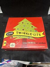 Vintage Renown Firefly Twinkle Lite String Christmas lights Winker Great Box C6 picture