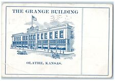1960 The Grange Building Exterior Roadside Olathe Kansas KS Carriages Postcard picture