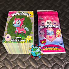 TOPPS 2018 HATCHIMALS TRADING CARDS COMPLETE 100-CARD GLITTER FOIL SET +WRAPPER picture