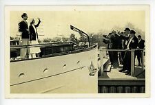Lavoris Aces—Antique Advertising PC Couple Departing on Yacht Boat 1932 picture