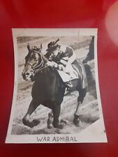 War Admiral , Race Horse Original Photo. 6.5x8.5 In Approx. Triple Crown Winner picture