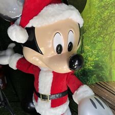 mickey santa animatronics 4 Foot Disney Mickey Mouse picture