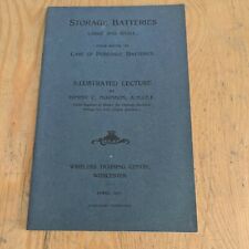 1917 CHLORIDE ELECTRICAL STORAGE BATTERY BATTERIES LARGE SMALL BOOK 23 PAGES picture