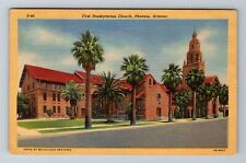 Phoenix AZ-Arizona, First Presbyterian Church, Religion, Vintage Postcard picture