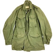 Vintage Us Military Sateen 107 Jacket Size Small Green 1958 picture