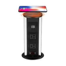 Link2Home Automatic Pop Up with 10W Induction Wireless Charger, 2 Power Outlets picture
