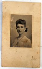 Vintage Photo 1910's, Young Lady Card Stock Frame , 6x4 picture