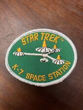 New VINTAGE STAR TREK U.S.S. K7 ENTERPRISE 4”x3” SEW ON OVER 25 Years Old picture