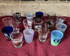 Souvenir Shot Glasses Lot Of 16 Cities States Tourist Attractions Standard Size picture