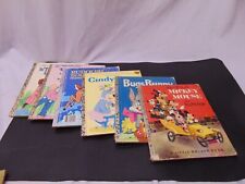 Lot 6 vintage Little Golden Books Mickey Mouse Bugs Yogi Rudolph 3 bears Raggedy picture