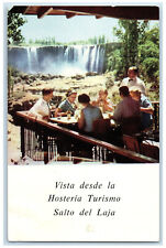 c1950's View From The Tourism Hostel Laja Falls Cabrero Chile Postcard picture
