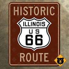 Illinois historic route US 66 Chicago highway road sign mother road 10x12 picture