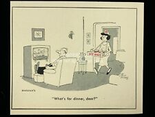1955 Bob Barnes Cartoonist Vintage Print Art 304A picture