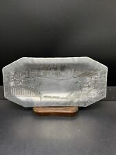 Wendell August Forge Pittsburgh Skyline Heinz Field Horizontal Metal Bread Dish picture