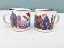 Lot 2 Harry Potter Owlcrate Exclusive Stoneware Mugs Cara Kozik Order of Phoenix picture