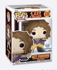 Funko Pop EXCLUSIVE OZZY OSBOURNE #332 PURPLE FRINGE OUTFIT Protector SOLD OUT picture