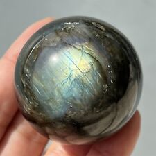 Top 40mm+ Natural labradorite carved sphere rainbow quartz crystal ball gem 1pc picture