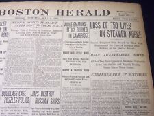 1904 JULY 4 THE BOSTON HERALD - 750 LIVES LOST ON STEAMER NORGE - BH 45 picture