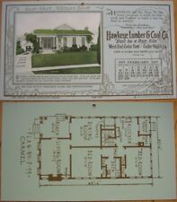 Cedar Rapids, IA 1927 Advertising Calendar w/Craftsman Home Plan- Hawkeye Lumber picture